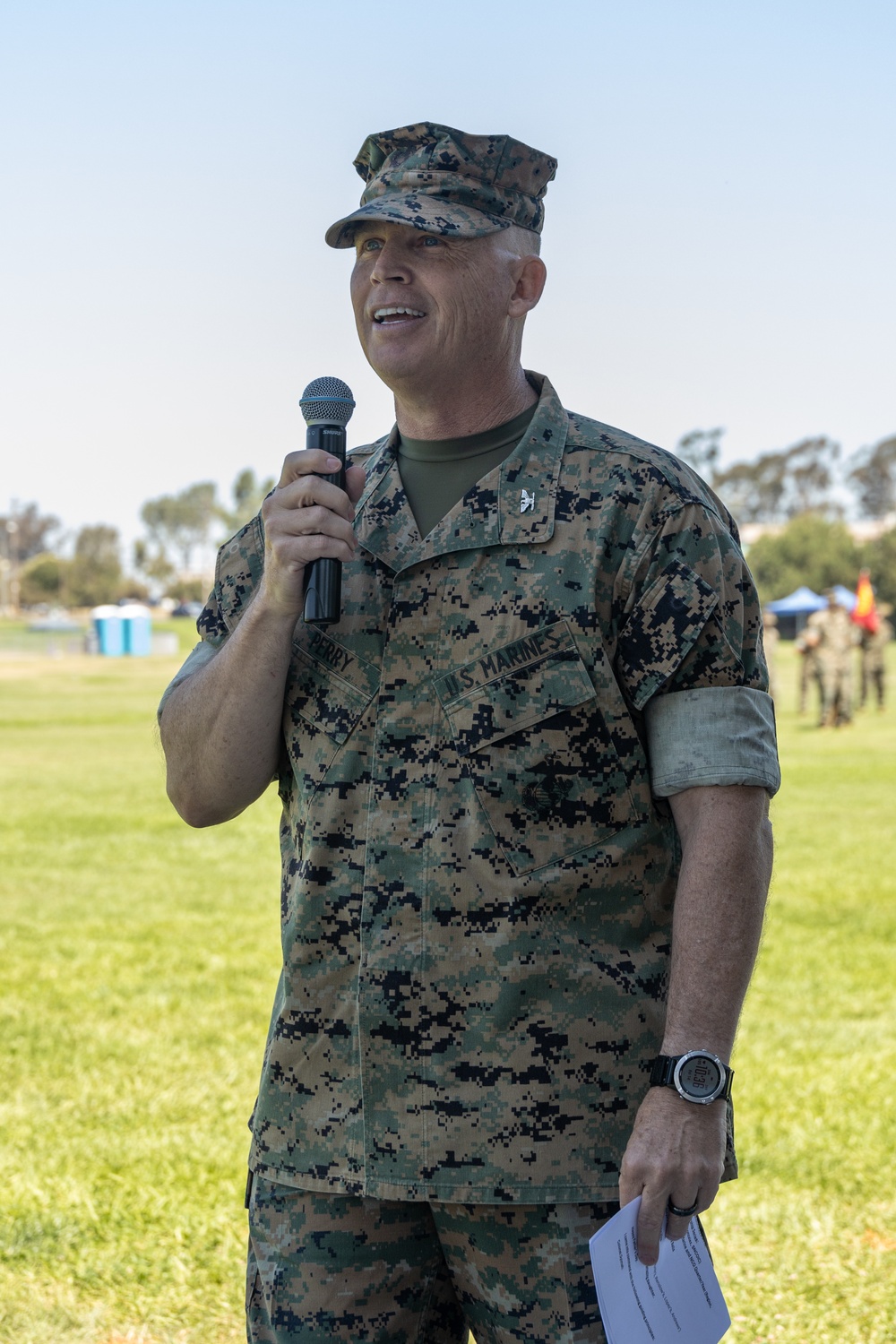 MCI-West H&amp;S Bn. Change of Command