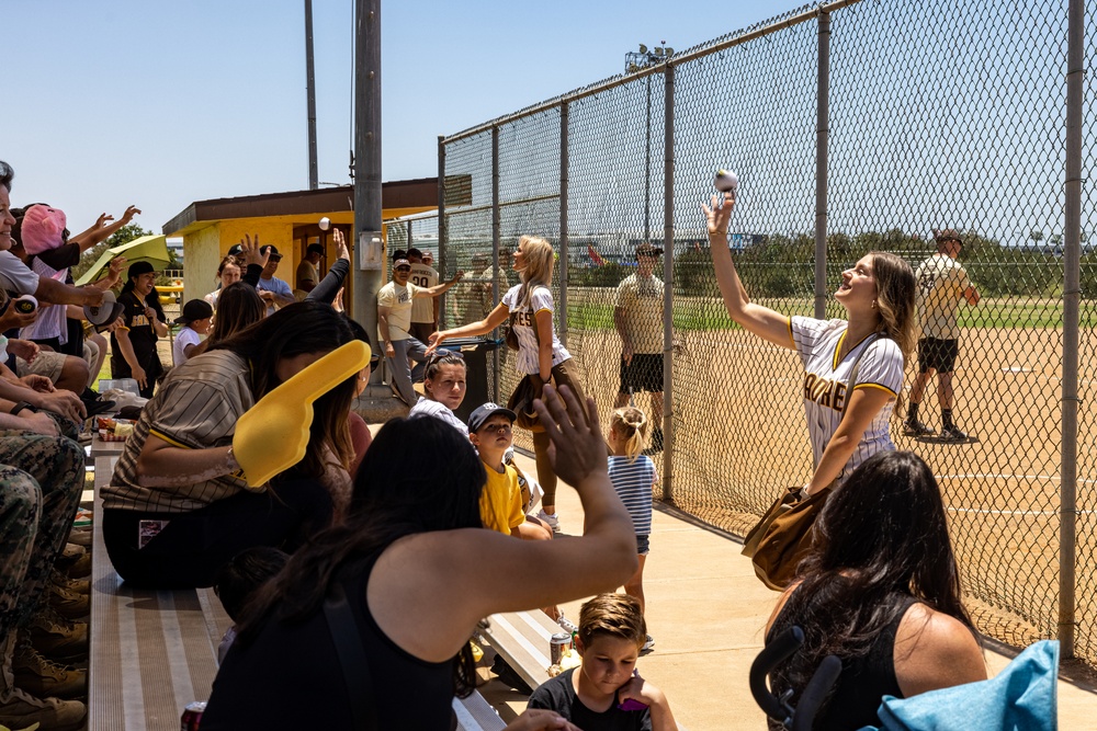 Padres Alumni &amp; MCRD San Diego Softball Game