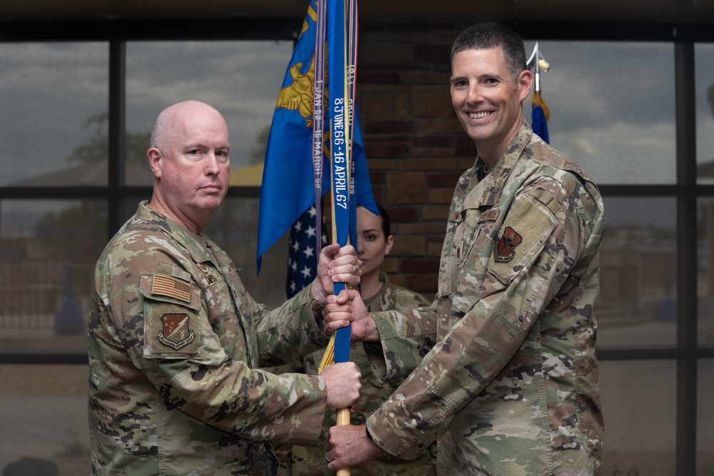 49th Communications Squadron change of command ceremony