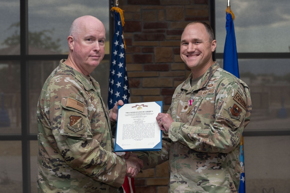 49th Communications Squadron change of command ceremony