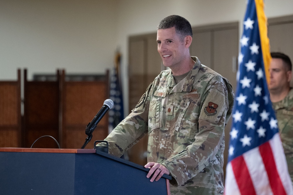 49th Communications Squadron change of command ceremony