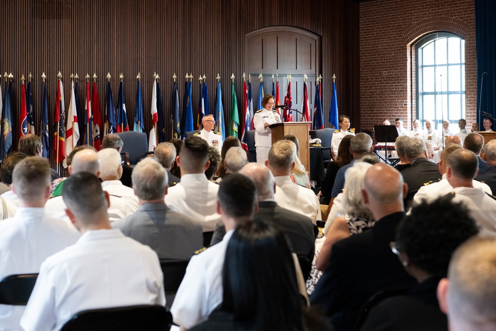 United States Navy Band holds Change of Command