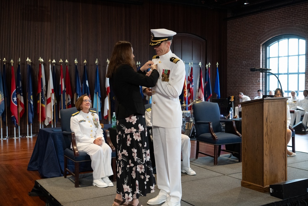 United States Navy Band holds Change of Command