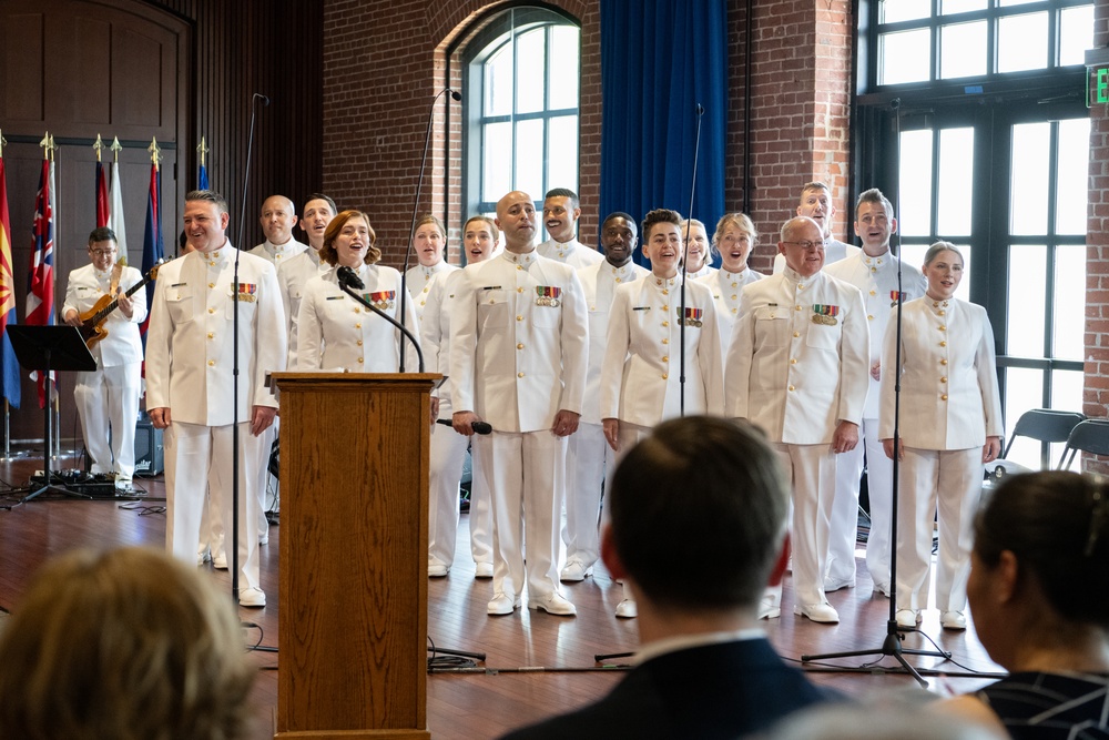 United States Navy Band holds Change of Command