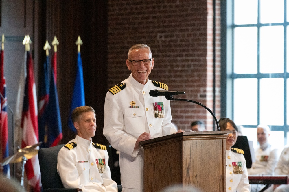 United States Navy Band holds Change of Command