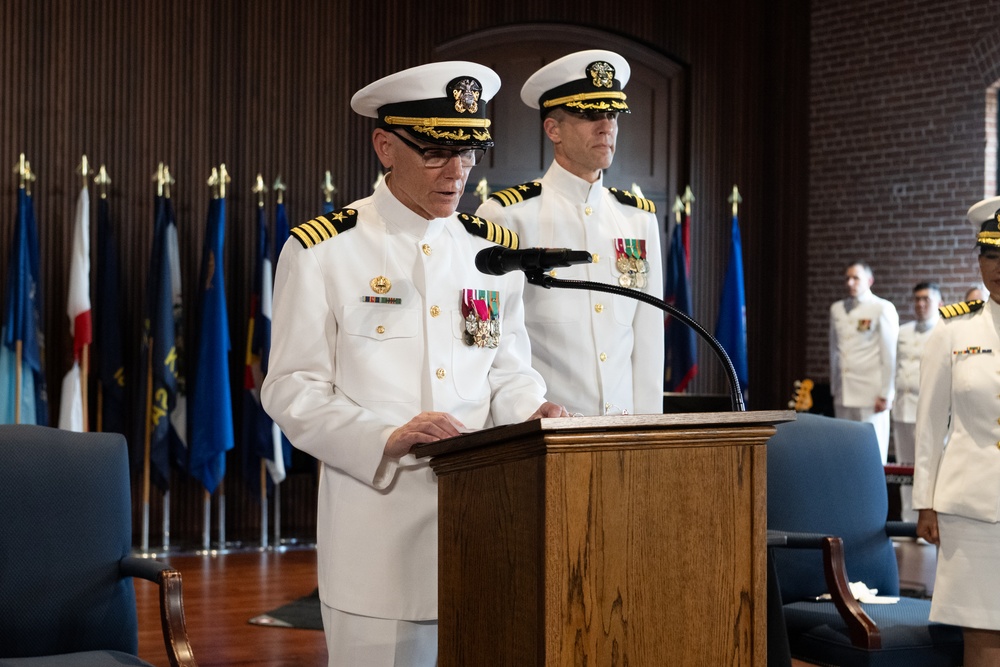 United States Navy Band holds Change of Command