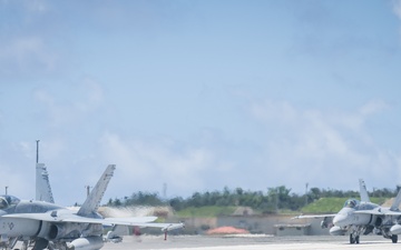 Marine All-Weather Fighter Attack Squadron (VMFA(AW)) 224 loads ordnance onto F/A-18 Hornet aircraft