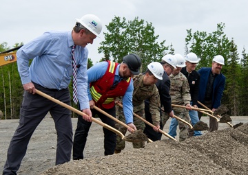 Doyon Utilities, JBER leaders break ground on new water treatment plant