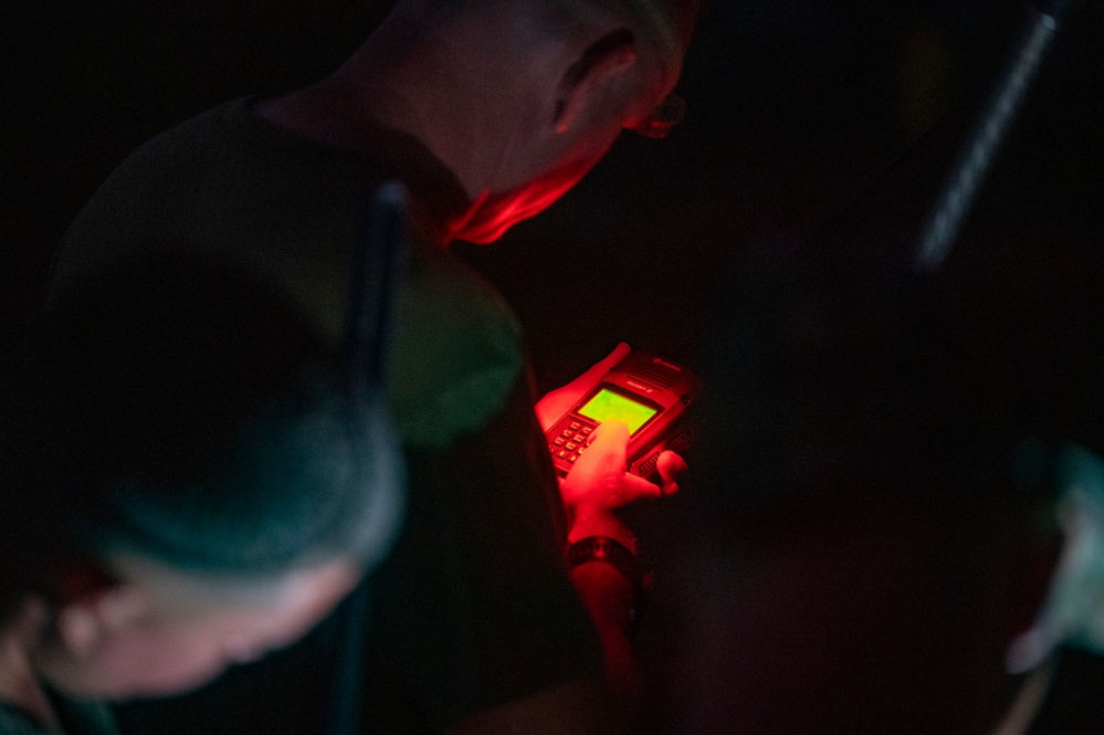 KC-130 practices approaches and touch-and-go maneuvers in support of VS24