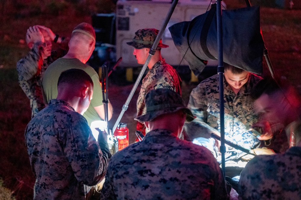 KC-130 practices approaches and touch-and-go maneuvers in support of VS24