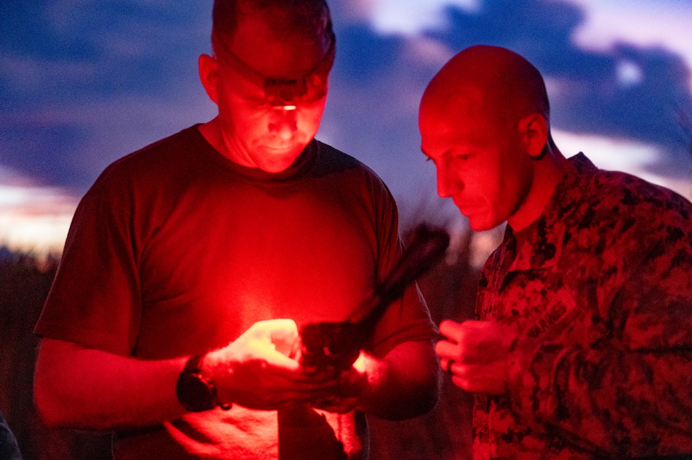 KC-130 practices approaches and touch-and-go maneuvers in support of VS24