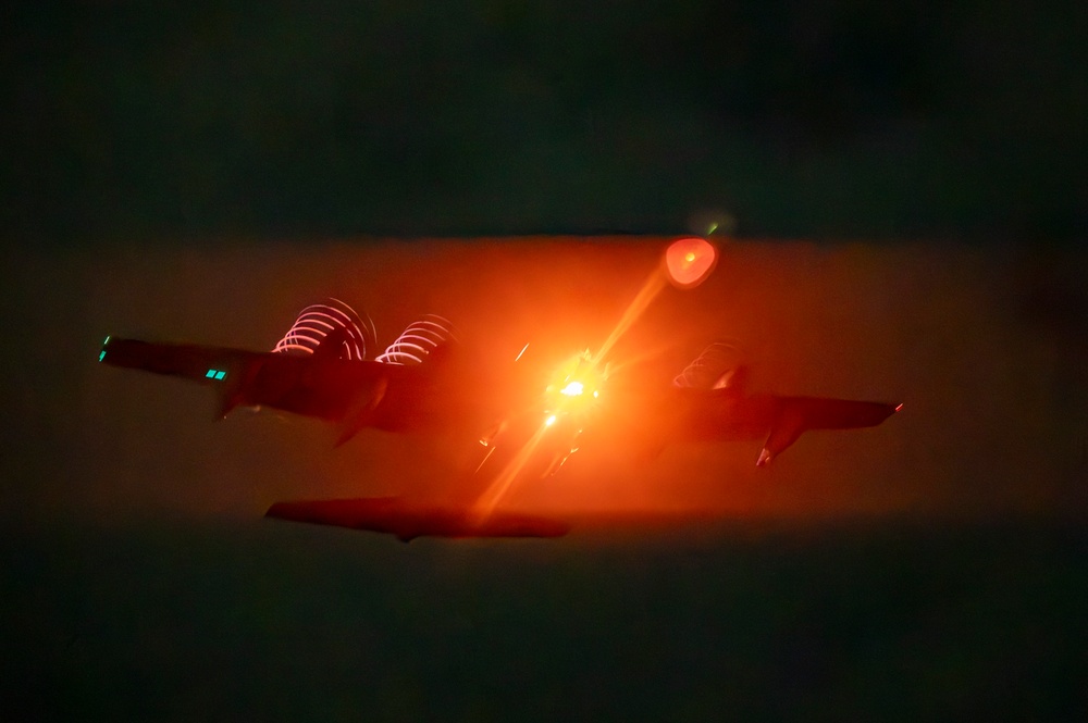 KC-130 practices approaches and touch-and-go maneuvers in support of VS24