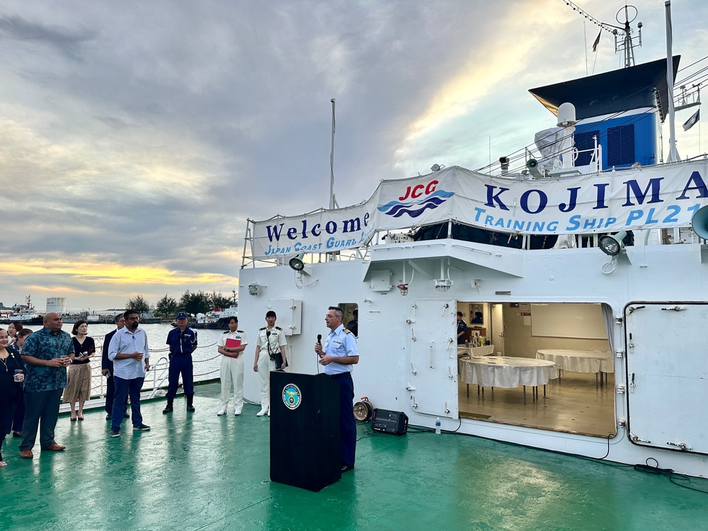 Japanese Coast Guard Training Ship Kojima hosts U.S. Coast Guard