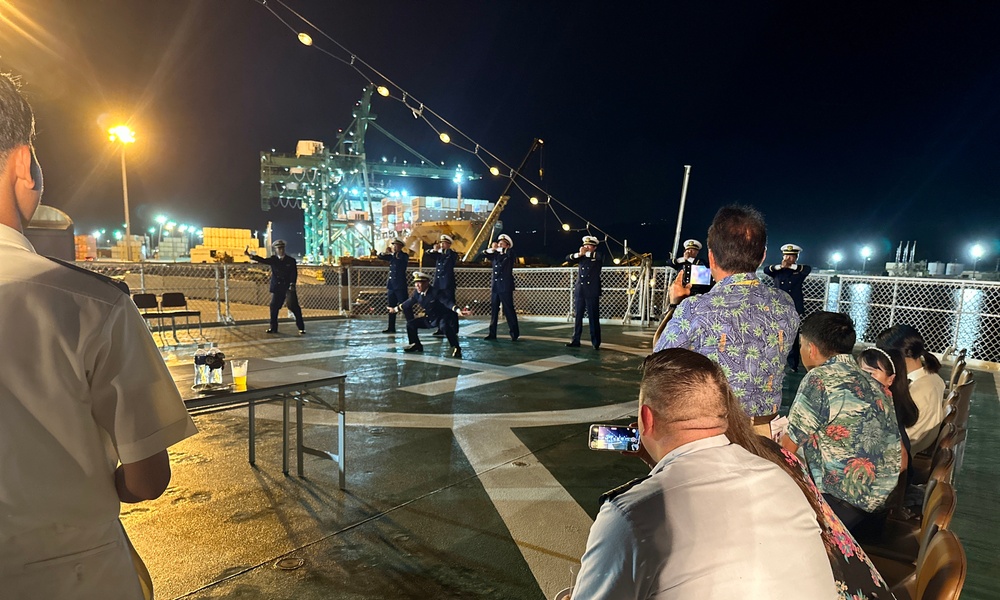 Japanese Coast Guard Training Ship Kojima hosts U.S. Coast Guard