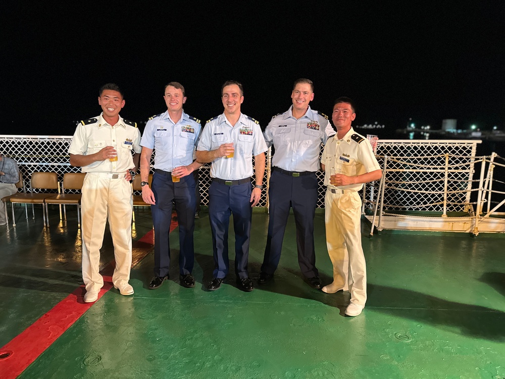 Japanese Coast Guard Training Ship Kojima hosts U.S. Coast Guard