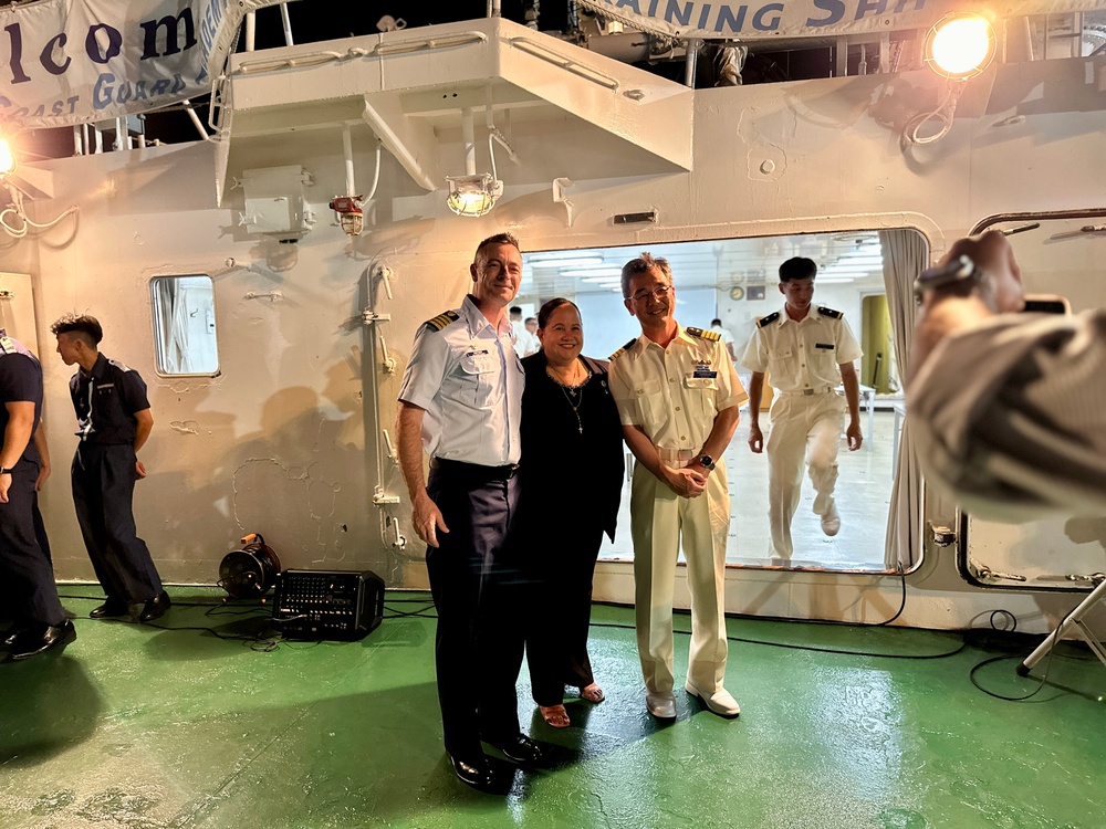 Japanese Coast Guard Training Ship Kojima hosts U.S. Coast Guard