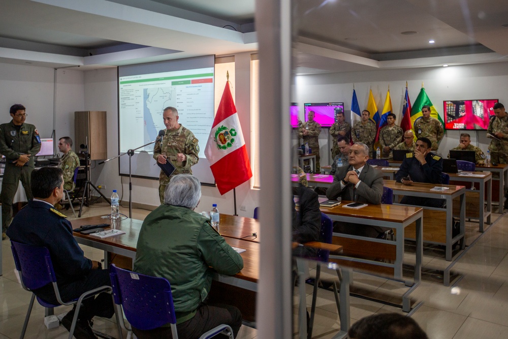 Top Peruvian military leaders attend Commander’s Update Brief during Resolute Sentinel 24