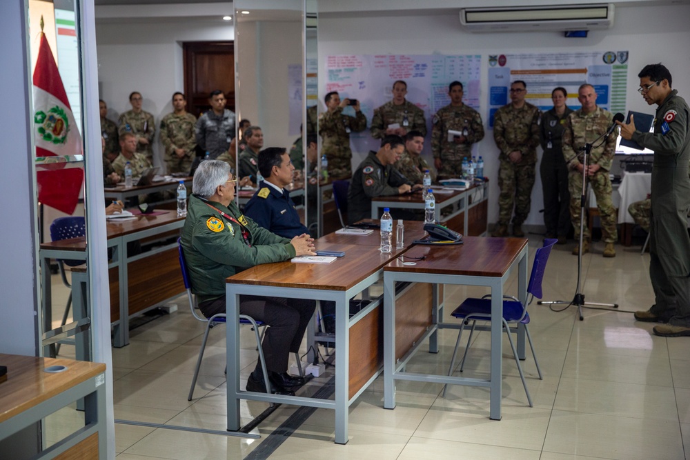 Top Peruvian military leaders attend Commander’s Update Brief during Resolute Sentinel 24