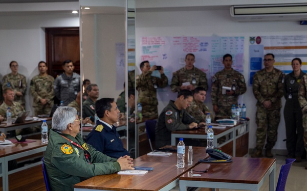 Top Peruvian military leaders attend Commander’s Update Brief during Resolute Sentinel 24