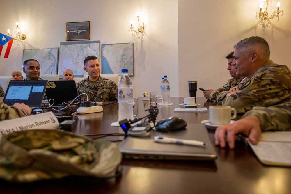 1st Mission Support Command leadership visits Civil Affairs during Resolute Sentinel 24