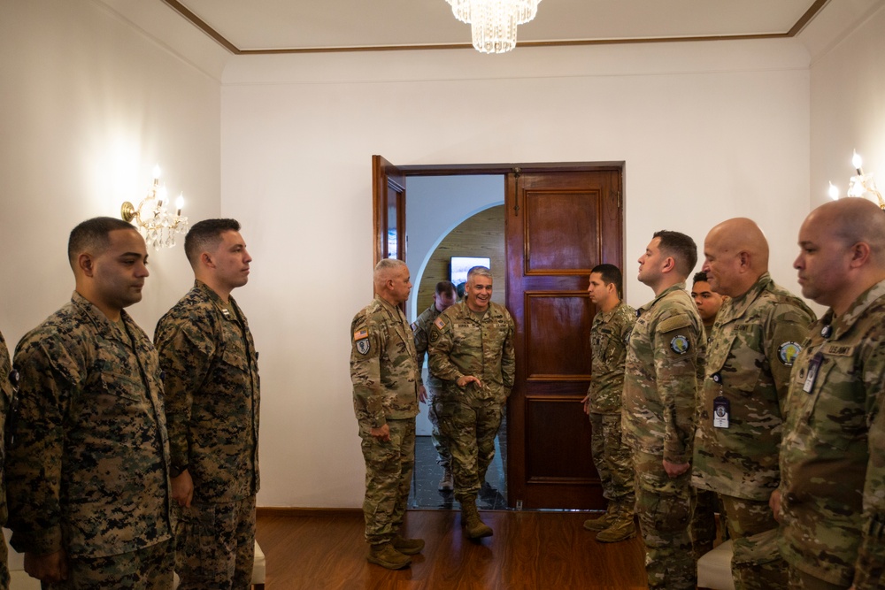 1st Mission Support Command leadership visits Civil Affairs during Resolute Sentinel 24