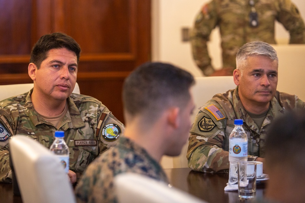 1st Mission Support Command leadership visits Civil Affairs during Resolute Sentinel 24