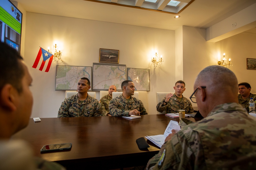 1st Mission Support Command leadership visits Civil Affairs during Resolute Sentinel 24