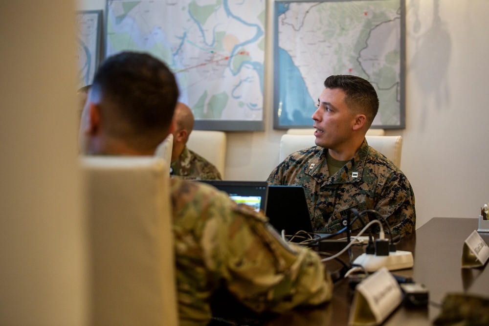 1st Mission Support Command leadership visits Civil Affairs during Resolute Sentinel 24