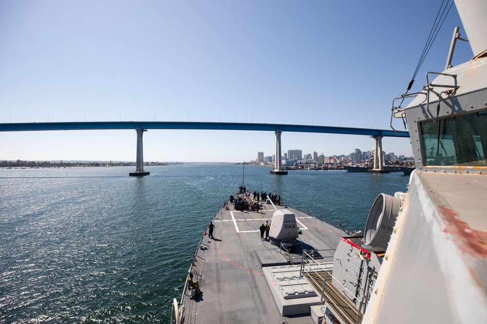 USS Fitzgerald Gets Underway for RIMPAC 2024