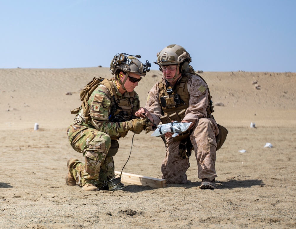 U.S. Marines conduct live breaching training during exercise Resolute Sentinel 24
