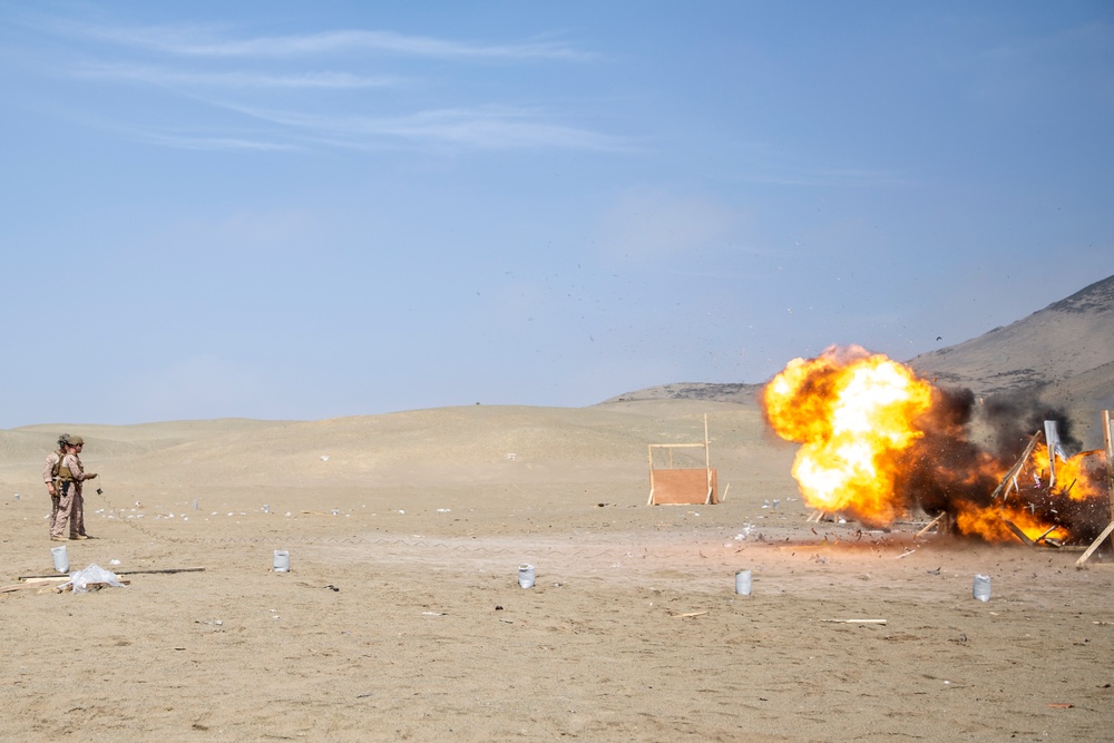 U.S. Marines conduct live breaching training during exercise Resolute Sentinel 24