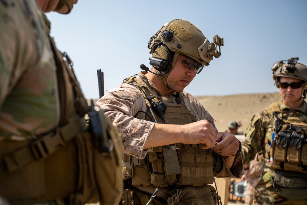 U.S. Marines conduct live breaching training during exercise Resolute Sentinel 24