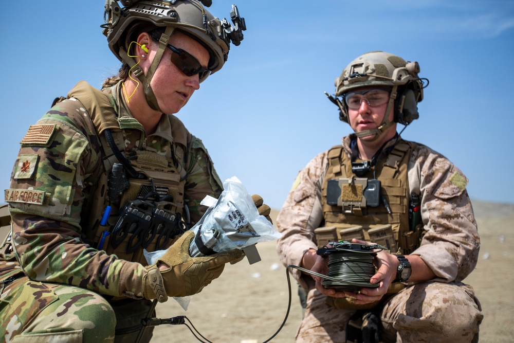 U.S. Marines conduct live breaching training during exercise Resolute Sentinel 24