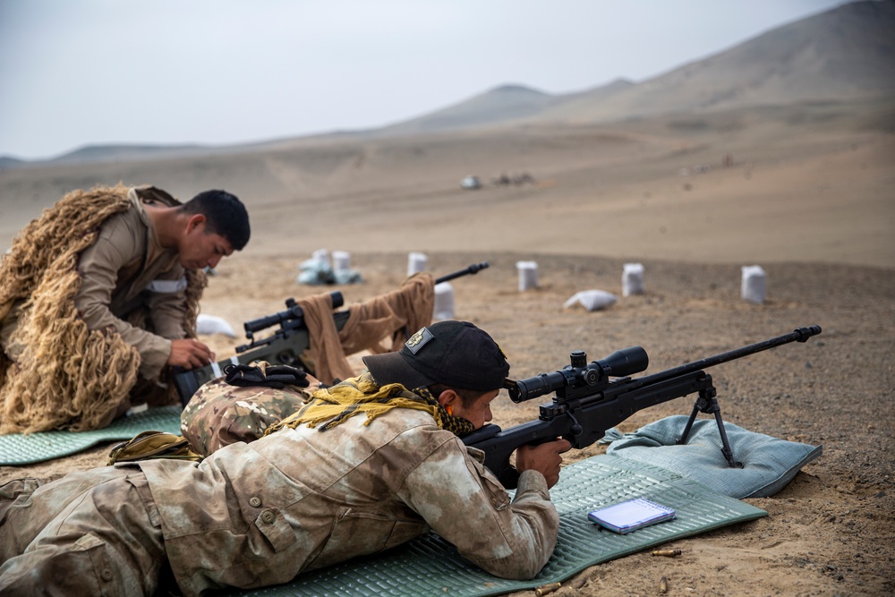 U.S. Marines conduct sniper range during exercise Resolute Sentinel 24