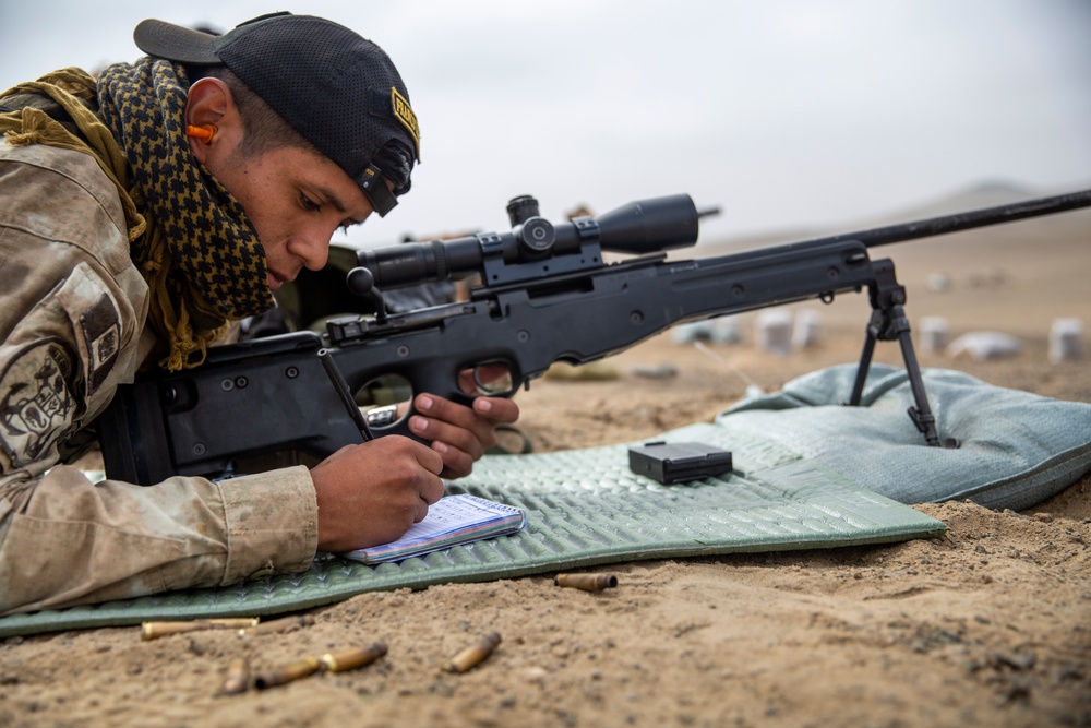 U.S. Marines conduct sniper range during exercise Resolute Sentinel 24