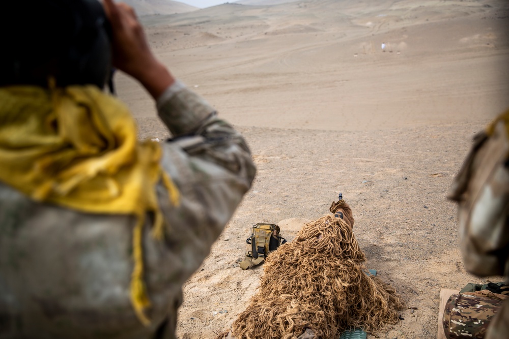 U.S. Marines conduct sniper range during exercise Resolute Sentinel 24