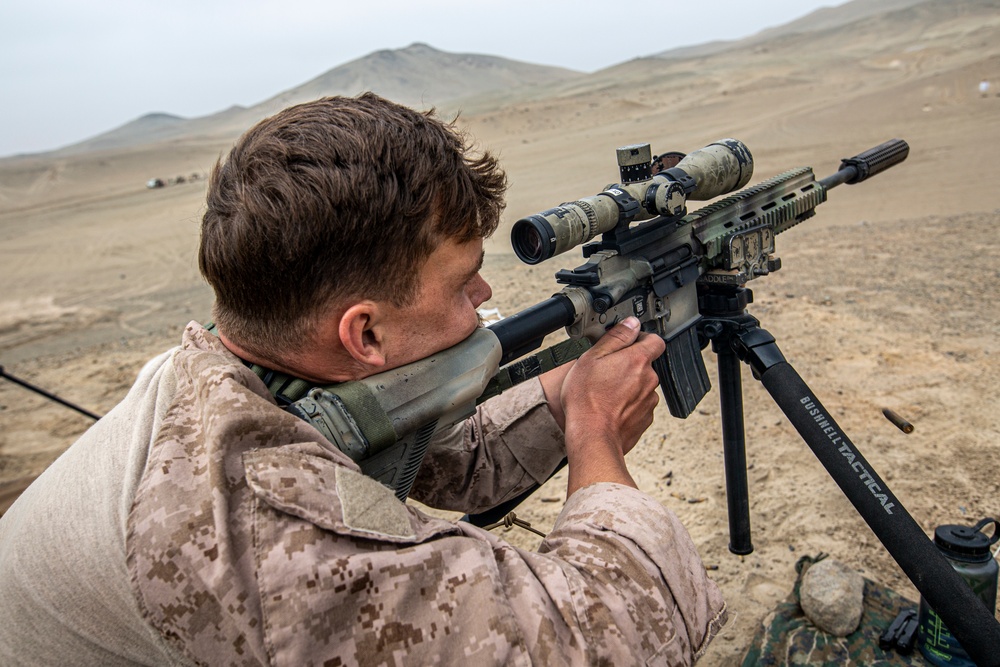 U.S. Marines conduct sniper range during exercise Resolute Sentinel 24