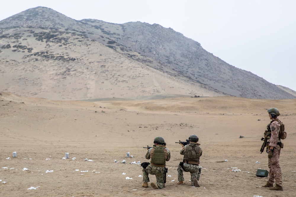 U.S. Marines conduct live fire and maneuver range during exercise Resolute Sentinel 24