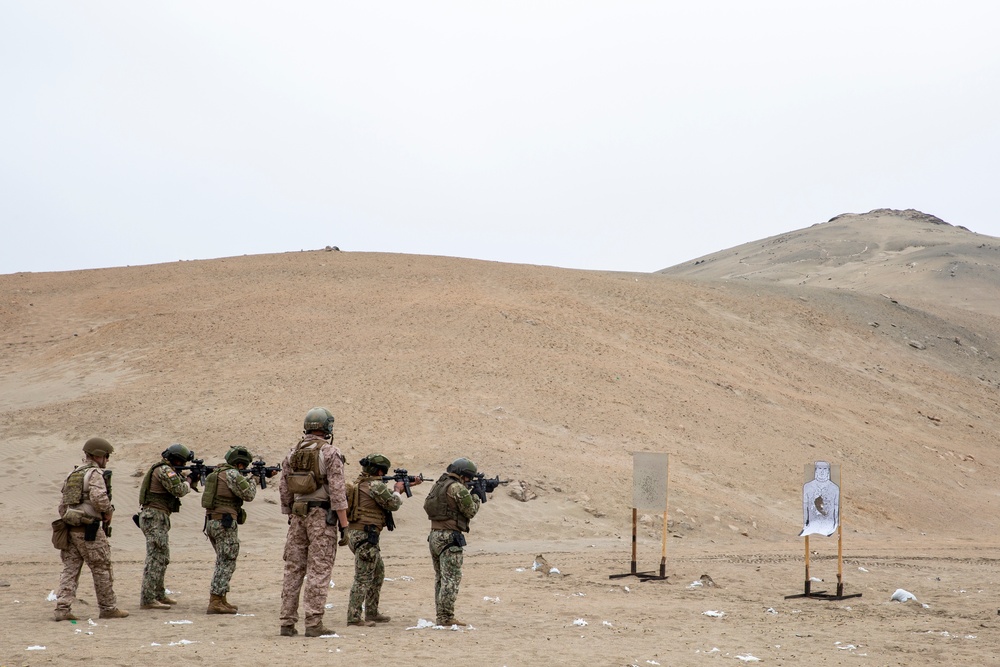 U.S. Marines conduct live fire and maneuver range during exercise Resolute Sentinel 24