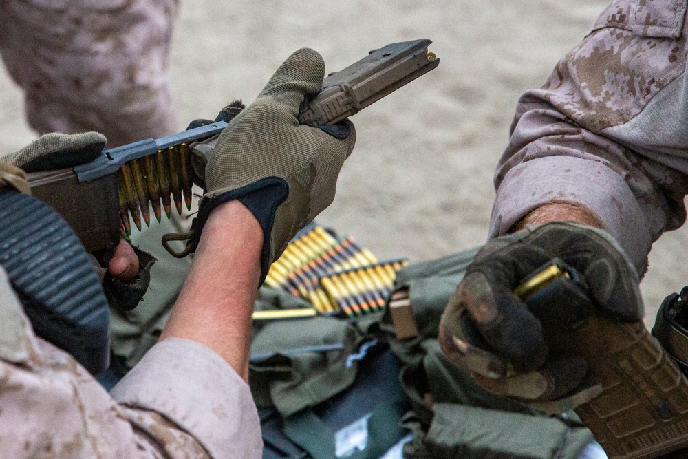 U.S. Marines conduct live fire and maneuver range during exercise Resolute Sentinel 24