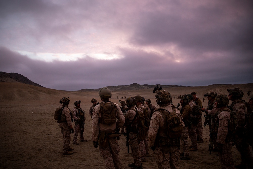 U.S. Marines conduct live fire and maneuver range during exercise Resolute Sentinel 24