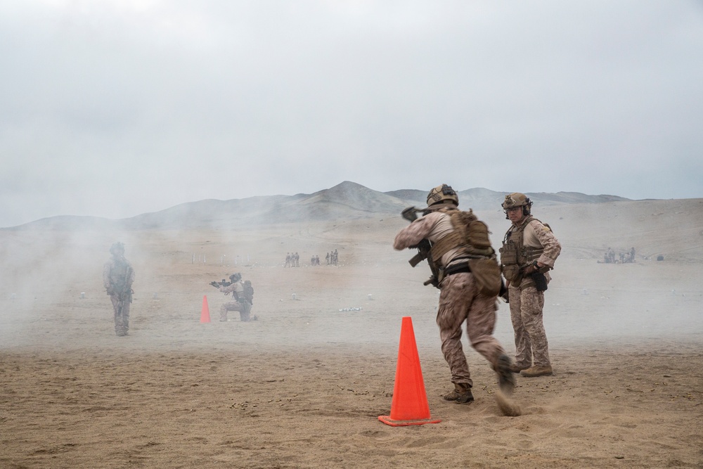 U.S. Marines conduct live fire and maneuver range during exercise Resolute Sentinel 24