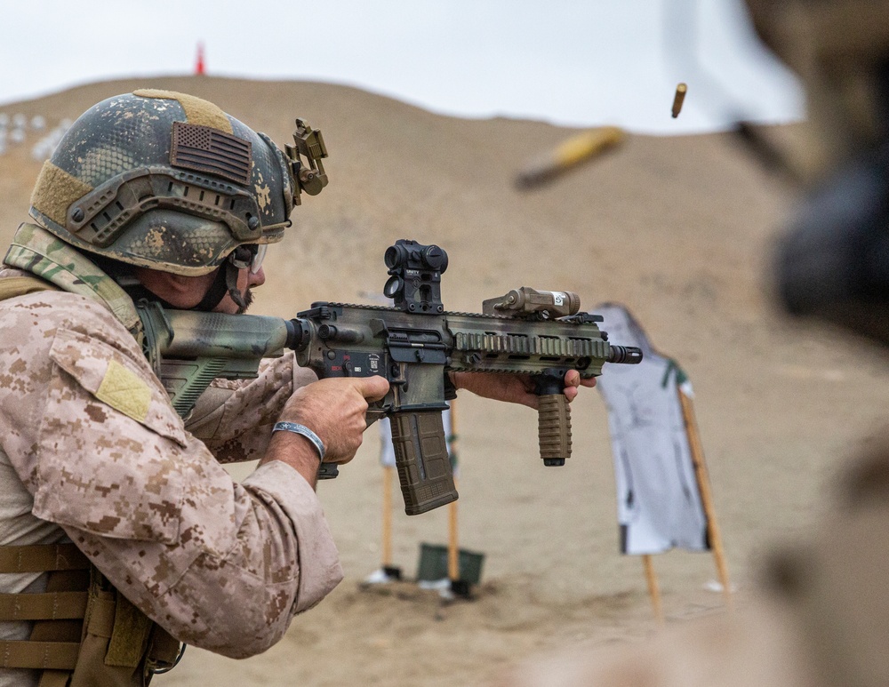 U.S. Marines conduct live fire and maneuver range during exercise Resolute Sentinel 24