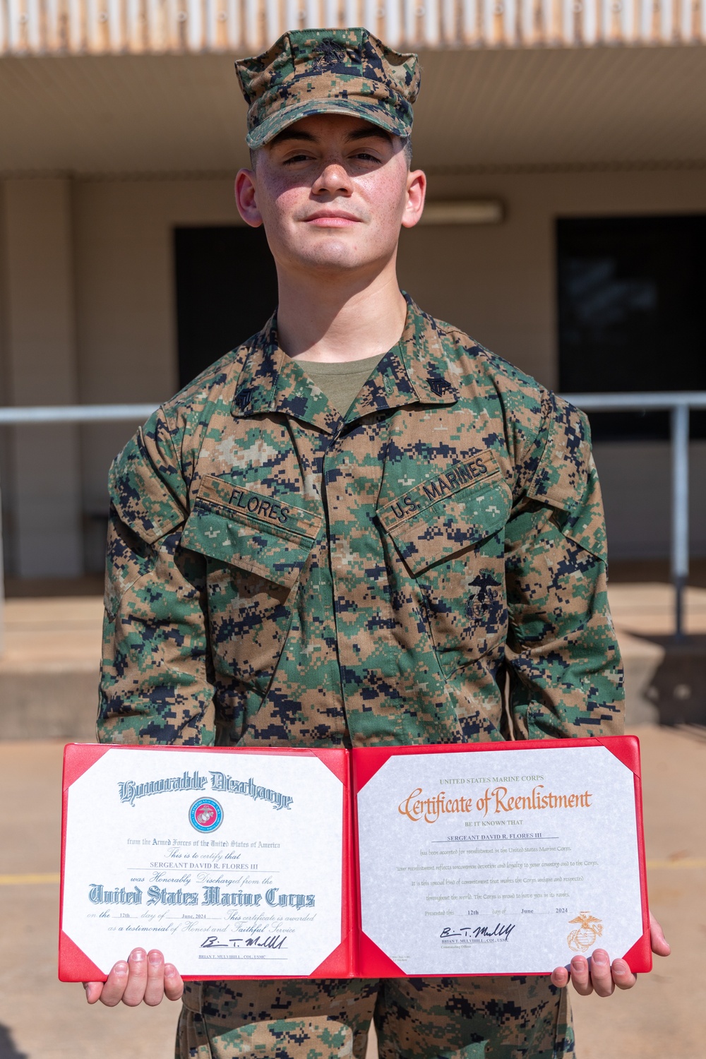 MRF-D 24.3 Marines reenlist