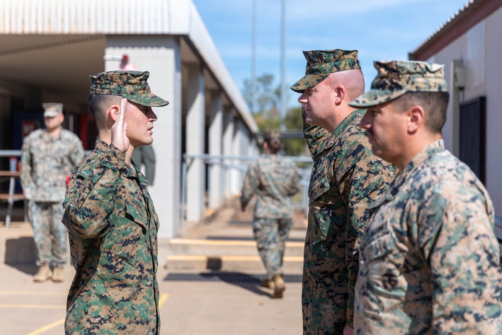 MRF-D 24.3 Marines reenlist