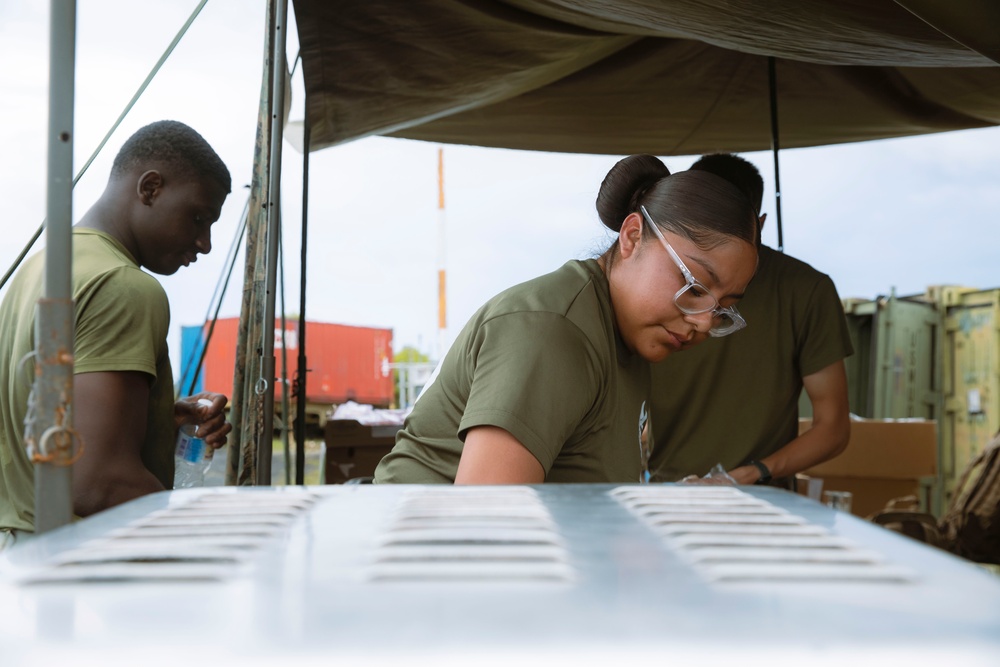 Valiant Shield 24: Marine Food Specialists Prepare a Field Mess for Troops