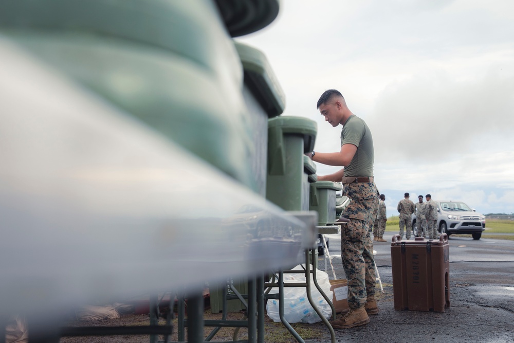 Valiant Shield 24: Marine Food Specialists Prepare a Field Mess for Troops