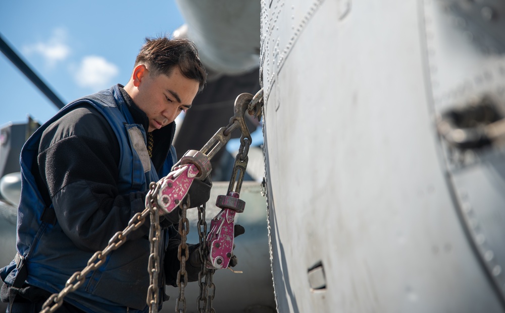 Flight Deck Taxi Aboard USS New York