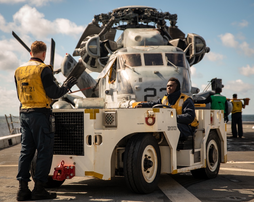 Flight Deck Taxi Aboard USS New York