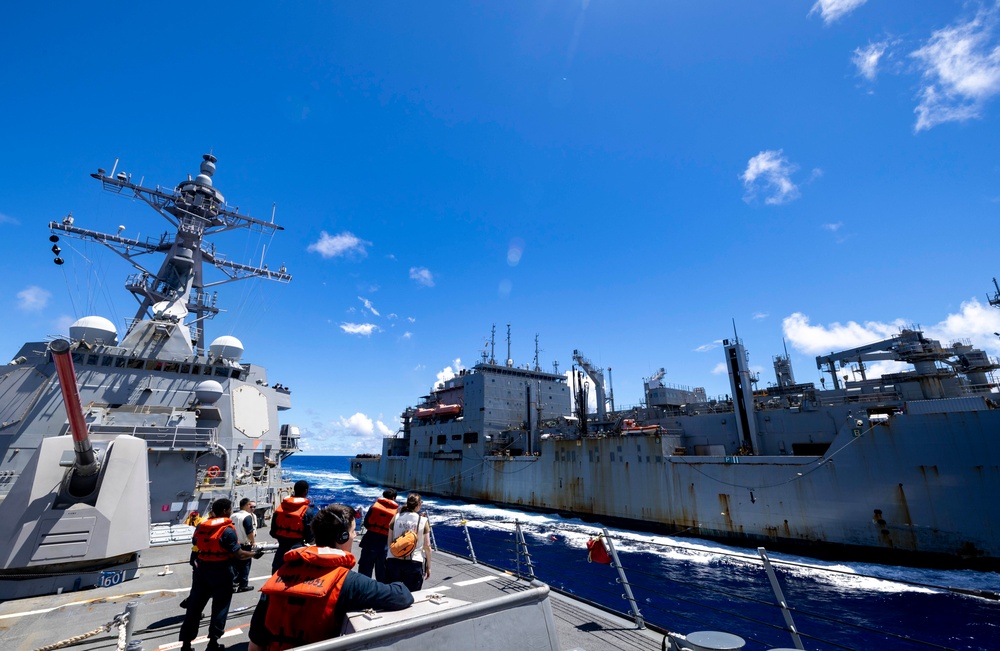 DVIDS - Images - USS Rafael Peralta Conducts RAS with USNS Charles Drew ...